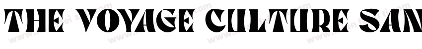 The Voyage Culture Sans Outline字体转换